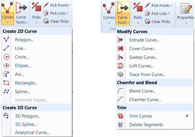 ابزار Curve در نرم افزار CST